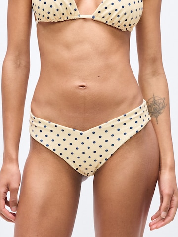 HOLLISTER Bikini nadrágok - bézs: elől