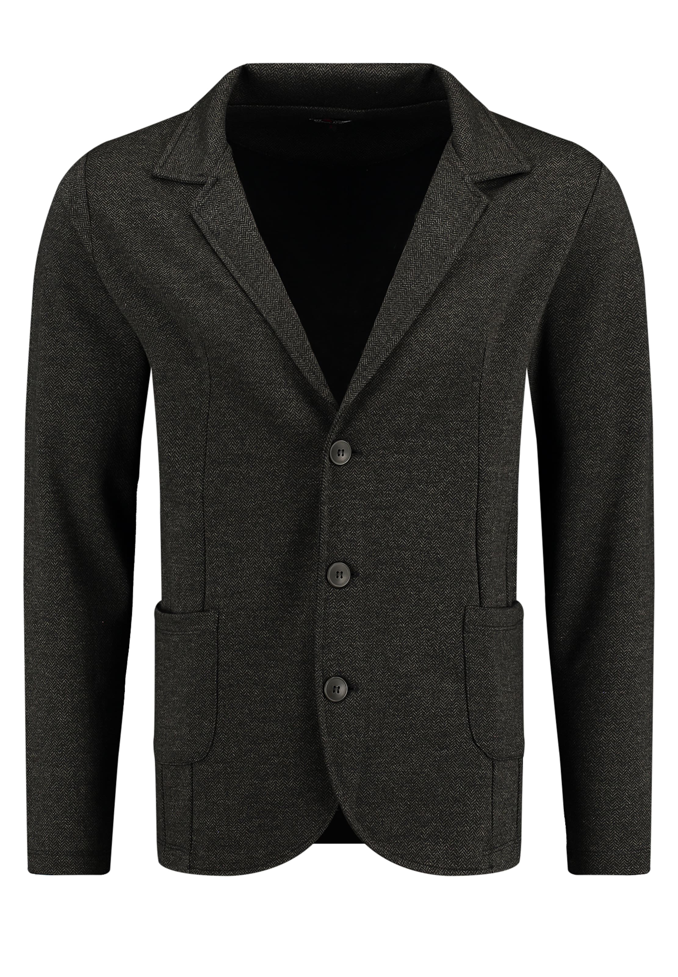 Key Largo Tepláková bunda 'JIM' - Sivá: predná strana