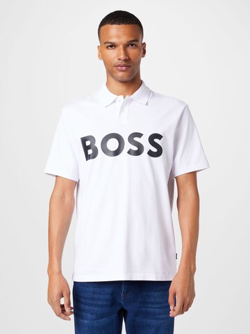 BOSS - Camiseta 'PeBigLogo' en blanco: frente