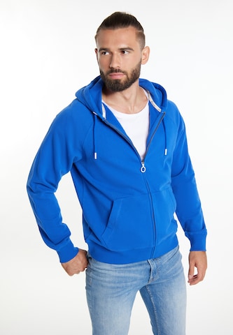 DreiMaster Maritim Zip-Up Hoodie in Blue: front