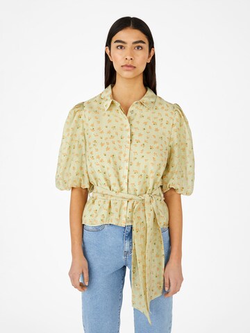 Camicia da donna 'Sabira' di OBJECT in verde: frontale