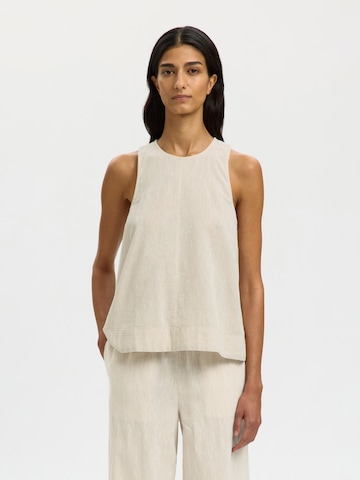 SELECTED Блуза 'SLFLUISA' в бежово: отпред