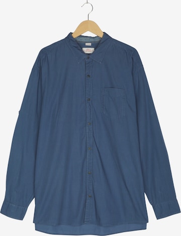 s.Oliver RED LABEL Button Up Shirt in XXL-XXXL in Blue: front