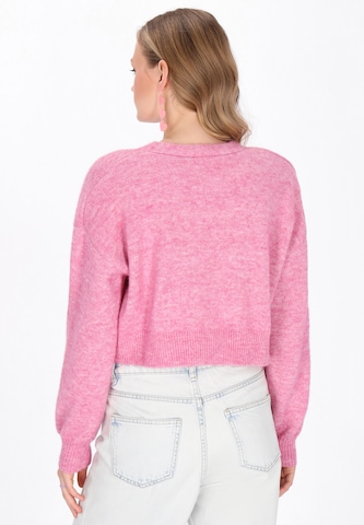 MYMO Gebreid vest in Roze