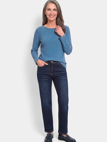 Goldner Shirt in Blau