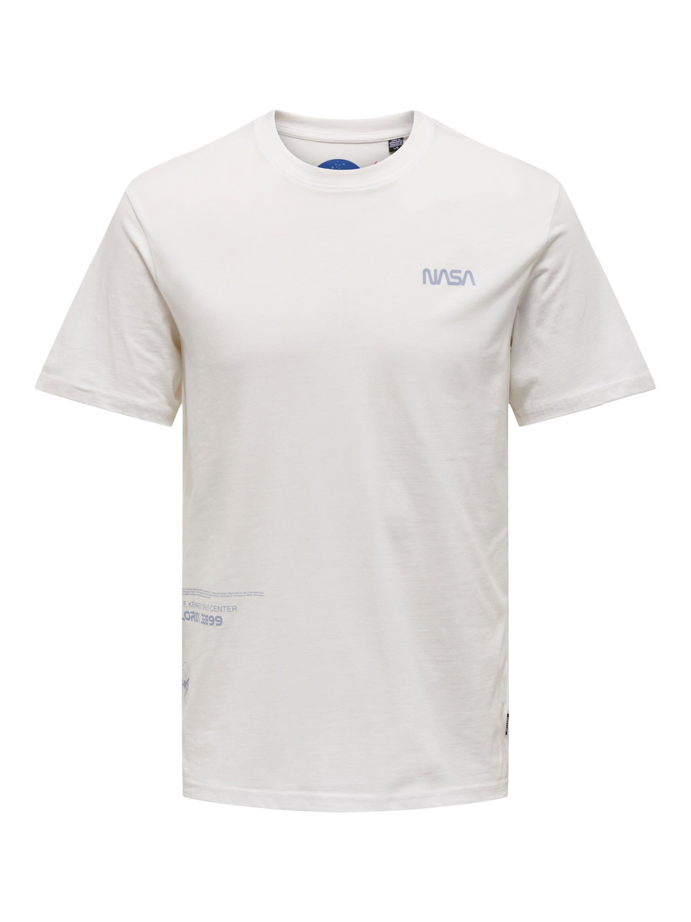 Only & Sons Bluser & t-shirts 'Nasa' i hvid: forside