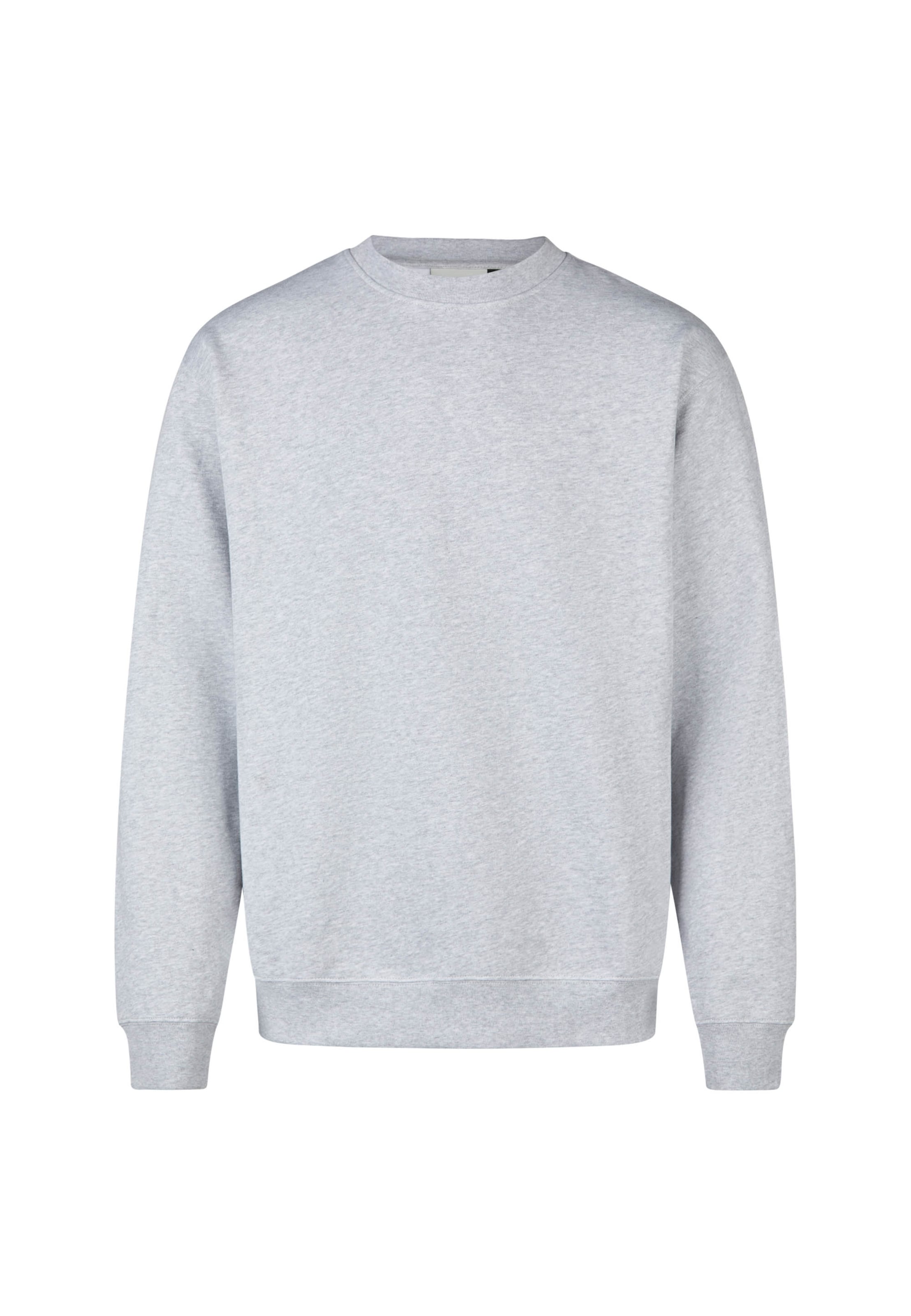 Cleptomanicx Sweatshirt 'Crewneck Ligull Classic' in Grau: Vorderseite