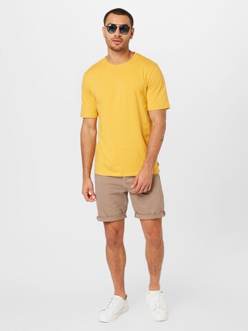 Coupe slim T-Shirt JACK & JONES en jaune