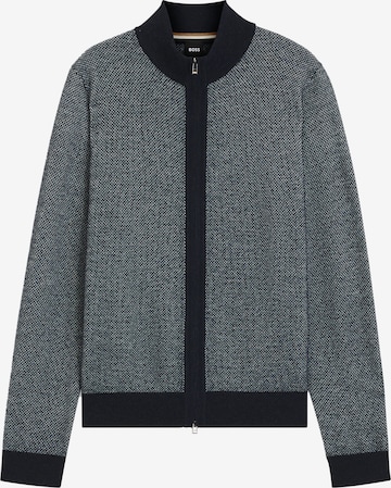 BOSS Strickjacke in Grau: Vorderseite