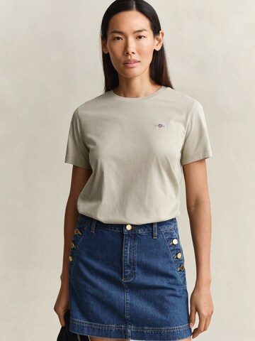 T-shirt GANT en beige : devant