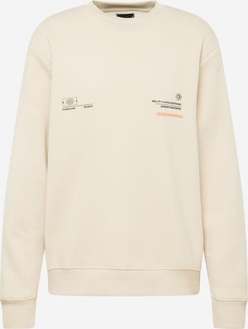 River Island Sweatshirt 'HEATMAP' in Beige: voorkant