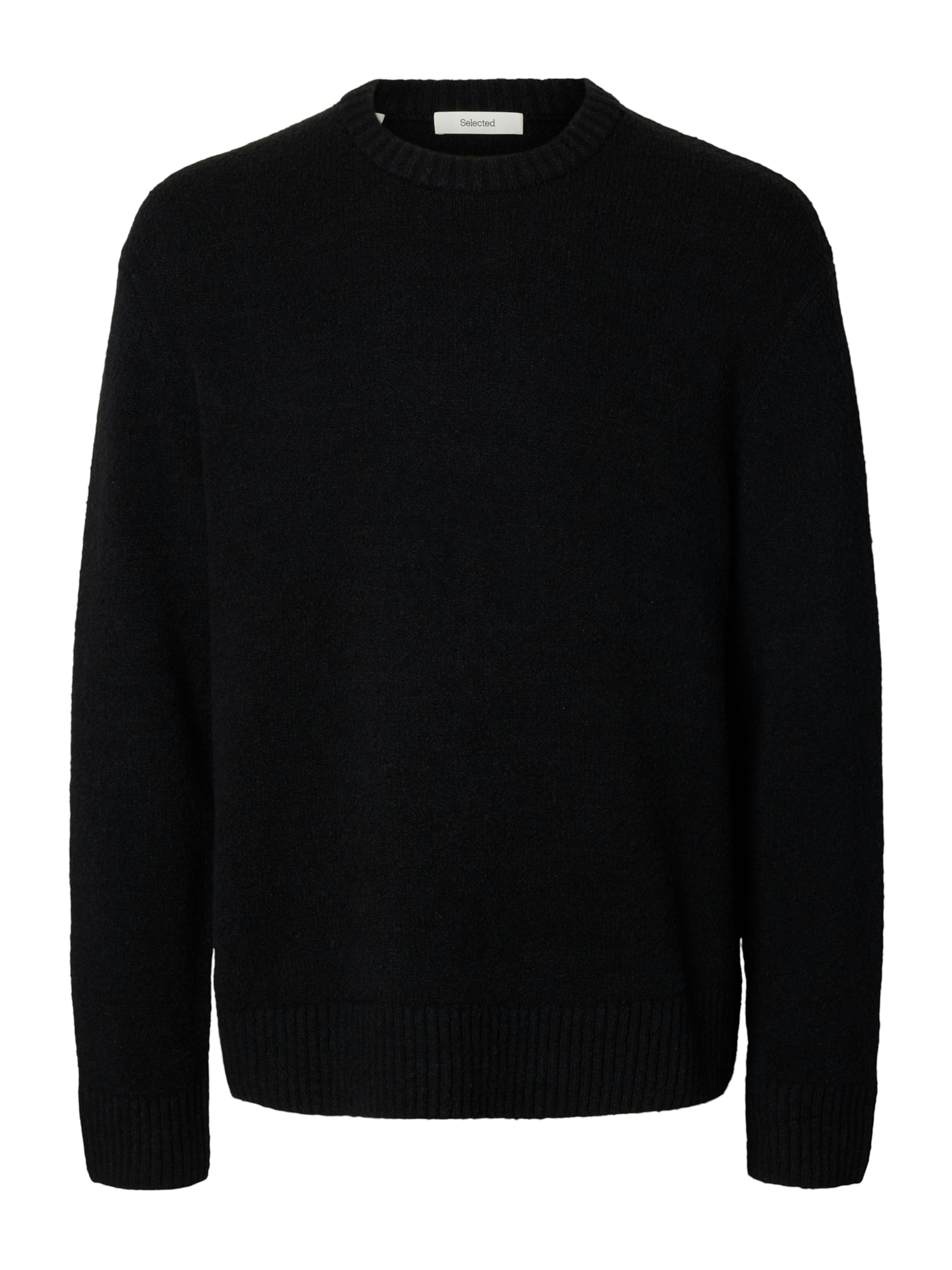 Pull-over 'SLHAlex' SELECTED en noir : devant