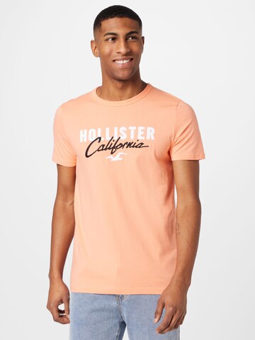 HOLLISTER Μπλουζάκι σε πορτοκαλί: μπροστά