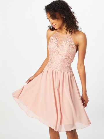 mascara Cocktail Dress in Pink: front