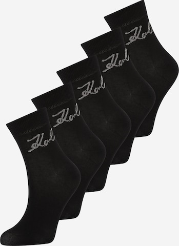 melns Karl Lagerfeld Zeķes: no priekšpuses