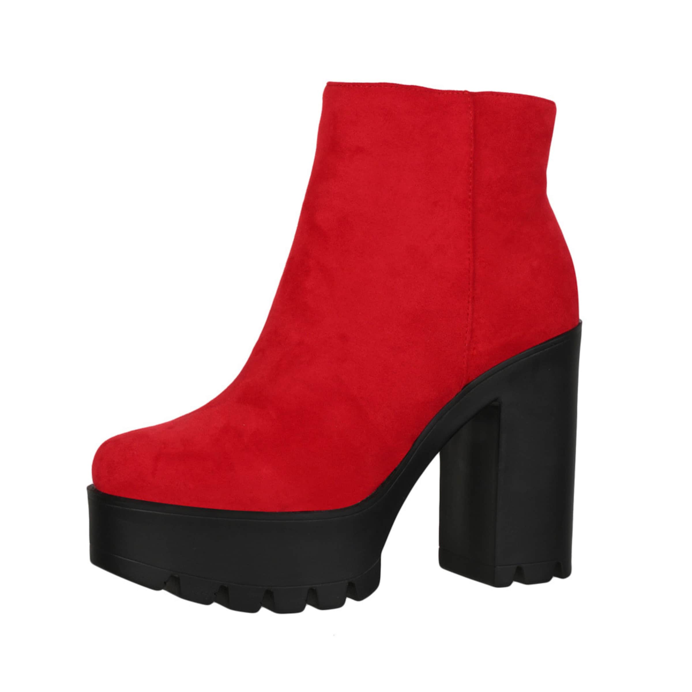 Stivaletto di Elara in rosso: frontale