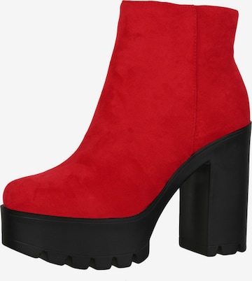 Stivaletto di Elara in rosso: frontale