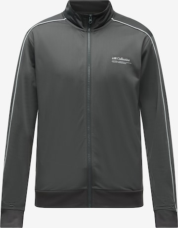JJ Rebel - Sudadera con cremallera 'JREBLUCA' en gris: frente