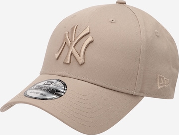 NEW ERA Cap 'NOS LEAGUE ESS 9FORTY NEYYAN' in Beige: front