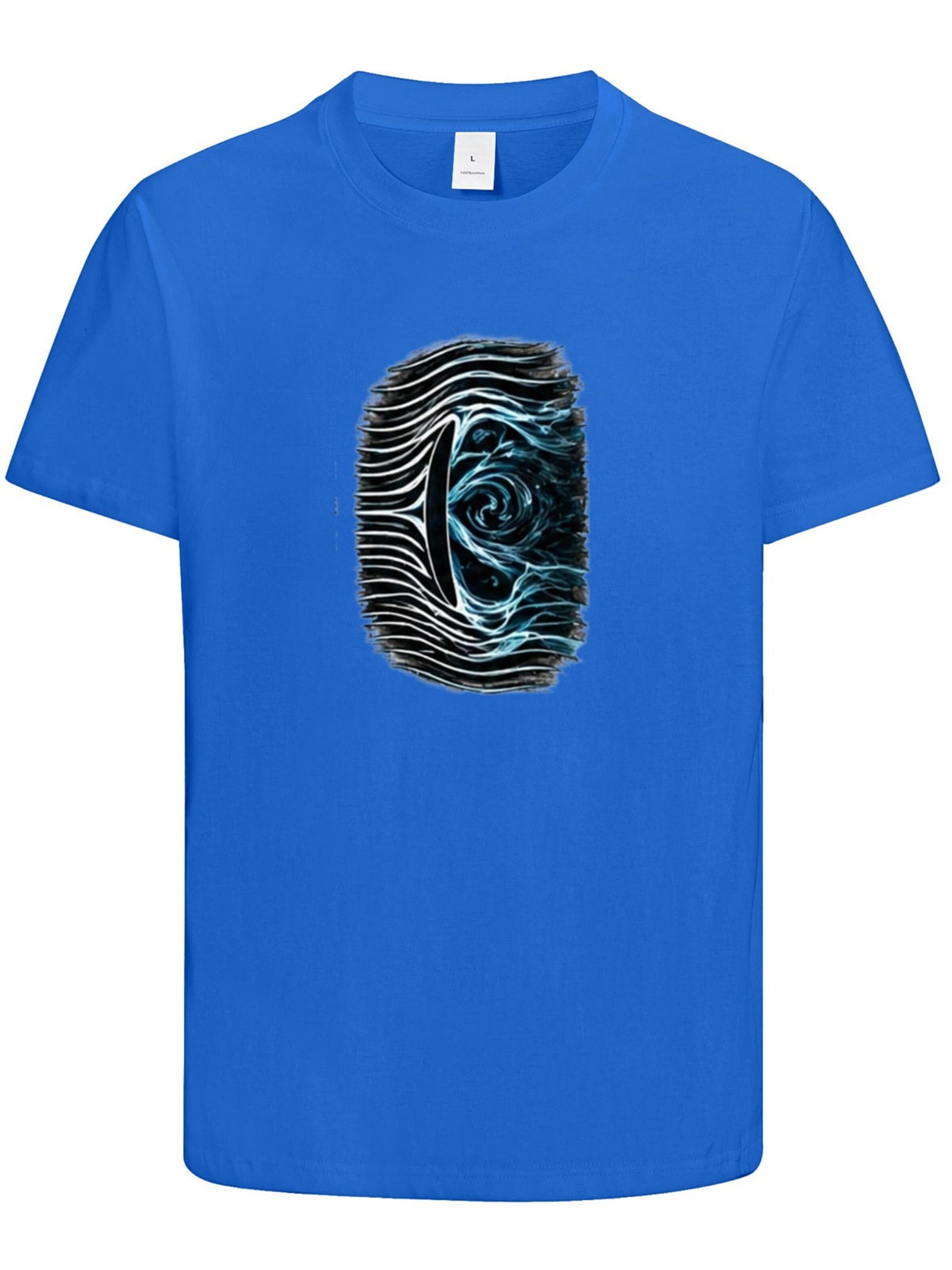 HUSKSWARE Shirt 'Grafik'‌‌‌‌‌‌‌ in Blau: Vorderseite