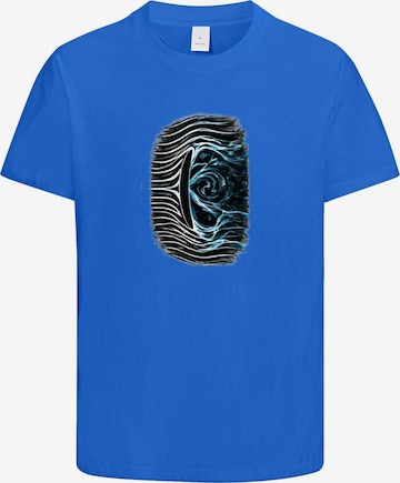 HUSKSWARE Shirt 'Grafik' in Blau: Vorderseite