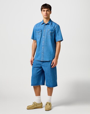WRANGLER Regular Fit Hemd in Blau