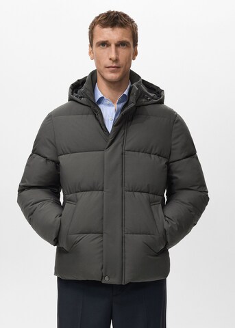 MANGO MAN Winter Jacket 'Ford' in Grey: front