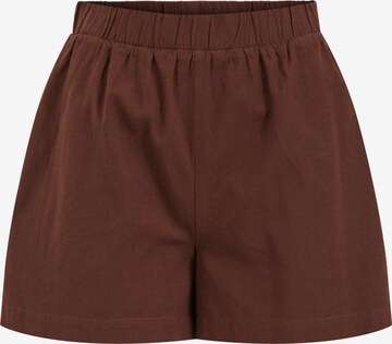 VILA Regular Trousers in Brown: front