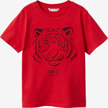 MANGO KIDS Shirt 'Fearless' in Red: front