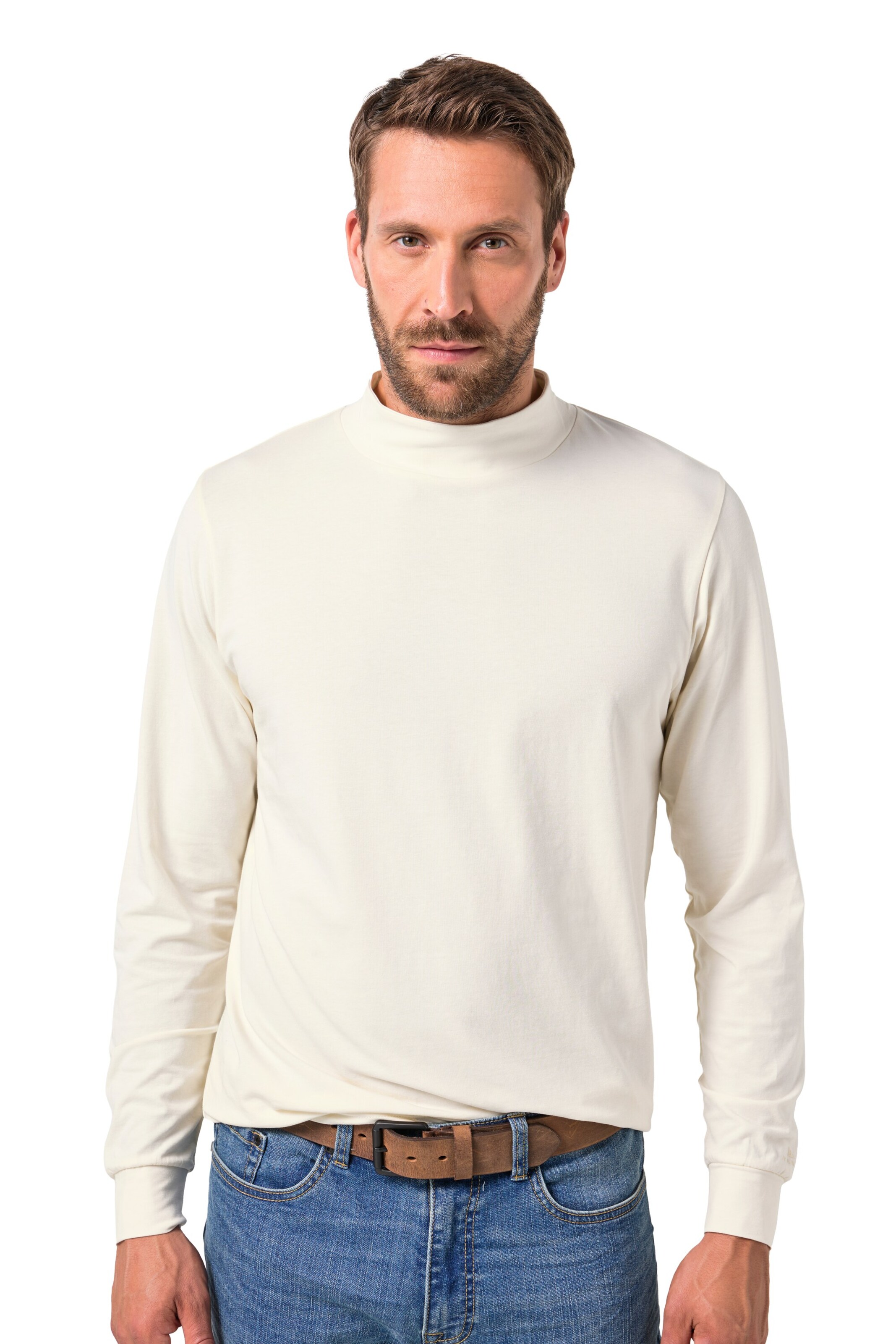 JP1880 Shirt in Beige: voorkant