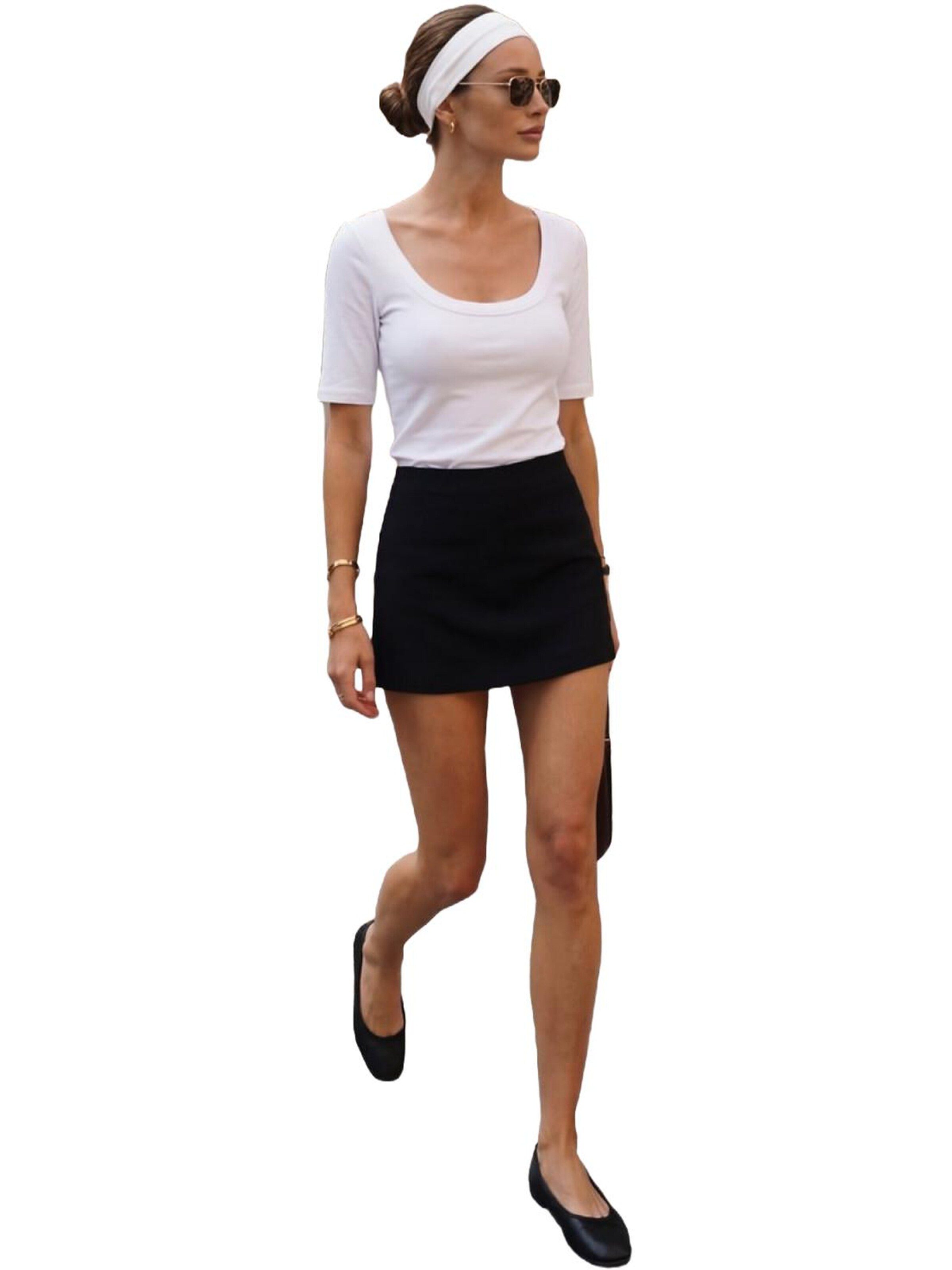 LTB Jeans - Camiseta 'LTB Jeans T-Shirt mit Ärmeln oberhalb des Ellbogens' en blanco: frente