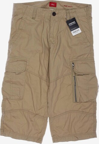 s.Oliver Shorts in 30 in Beige: front