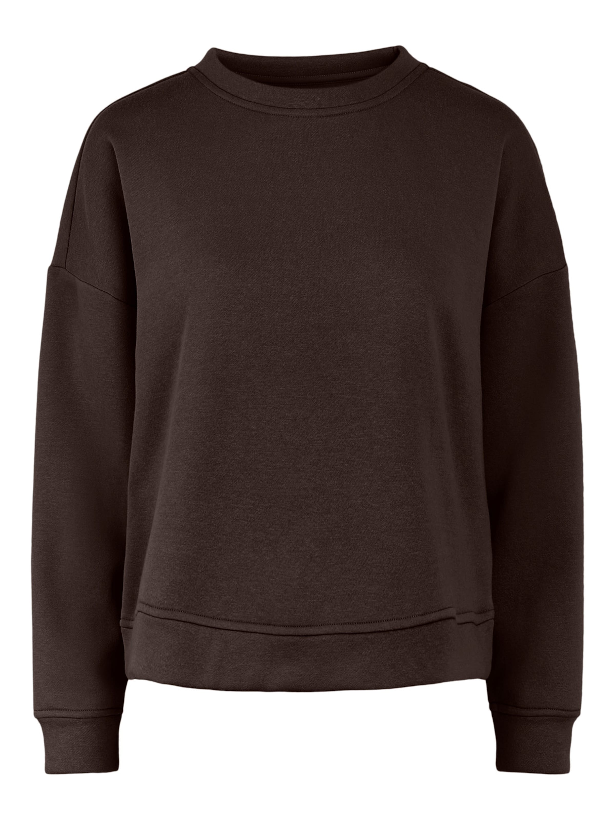 PIECES Sweatshirt 'Chilli' in Brown: front
