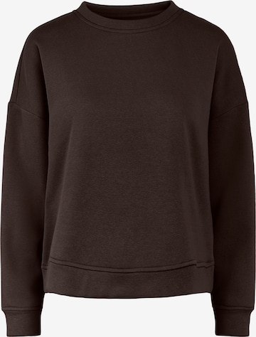 PIECES Sweatshirt 'Chilli' in Brown: front