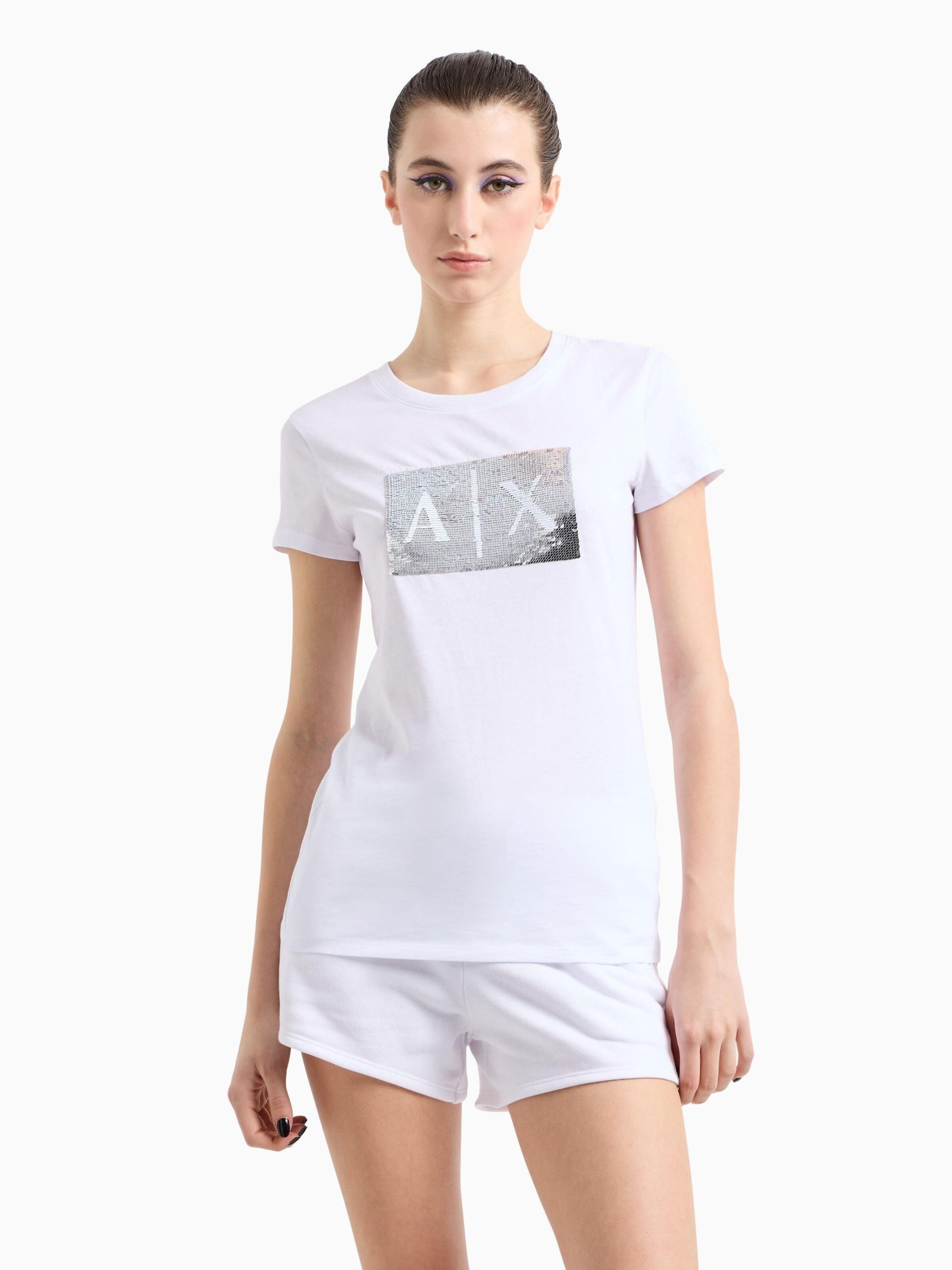 Maglietta di ARMANI EXCHANGE in bianco: frontale