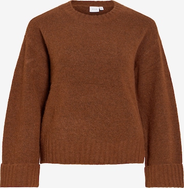 VILA Sweater 'VILuna' in Brown: front
