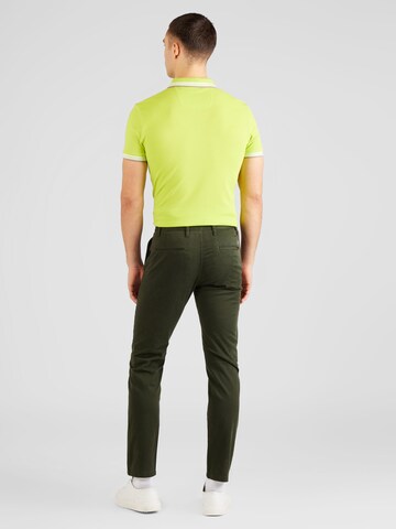 BOSS - Slimfit Calças chino 'Taber' em verde