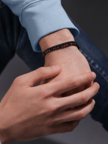 Bracelet 'Double Impact' POLICE en marron