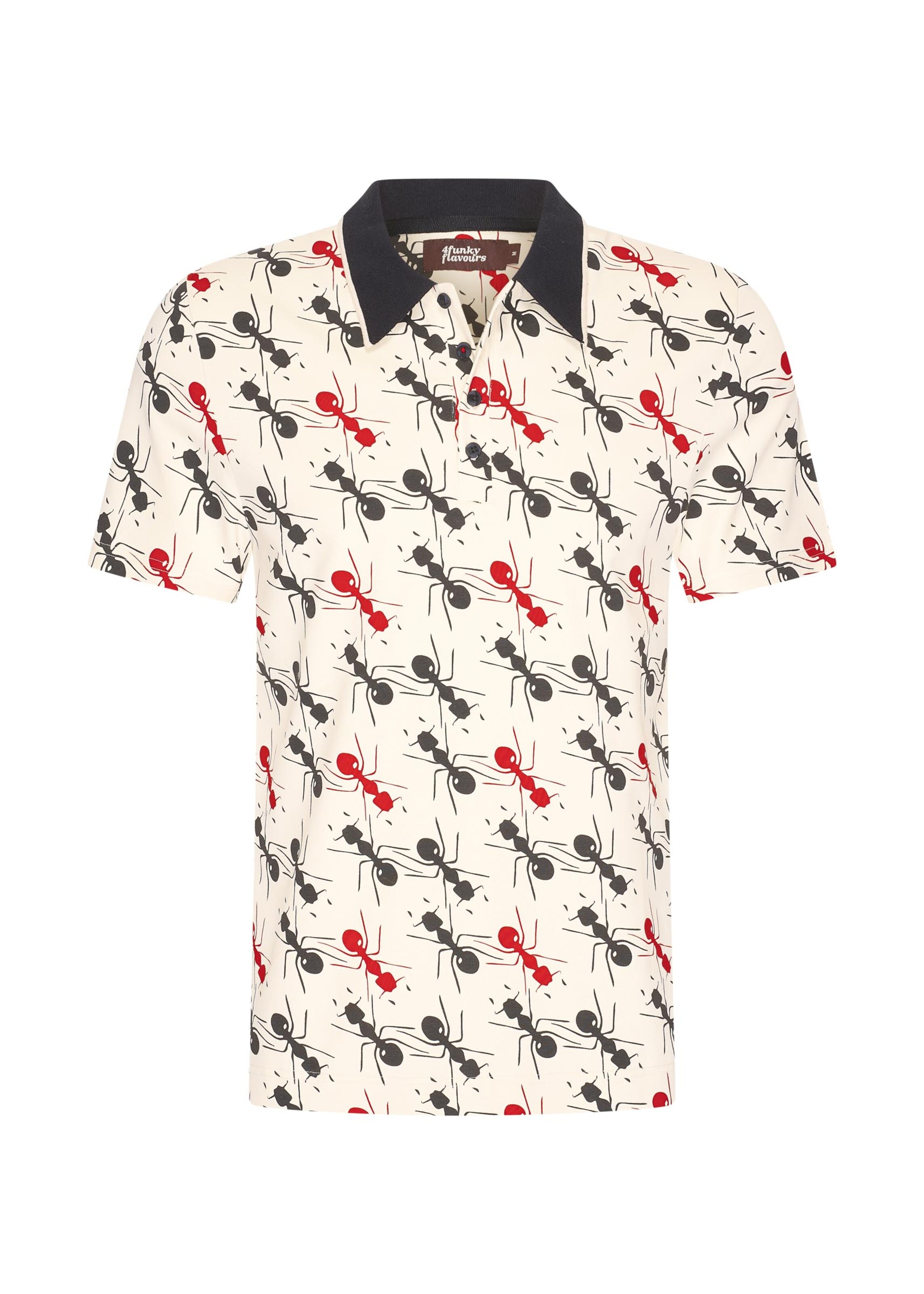 4funkyflavours Shirt 'I Got Ants In My Pants (And I Want To Dance)' in White: front