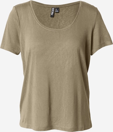 Tricou de la PIECES pe verde: față