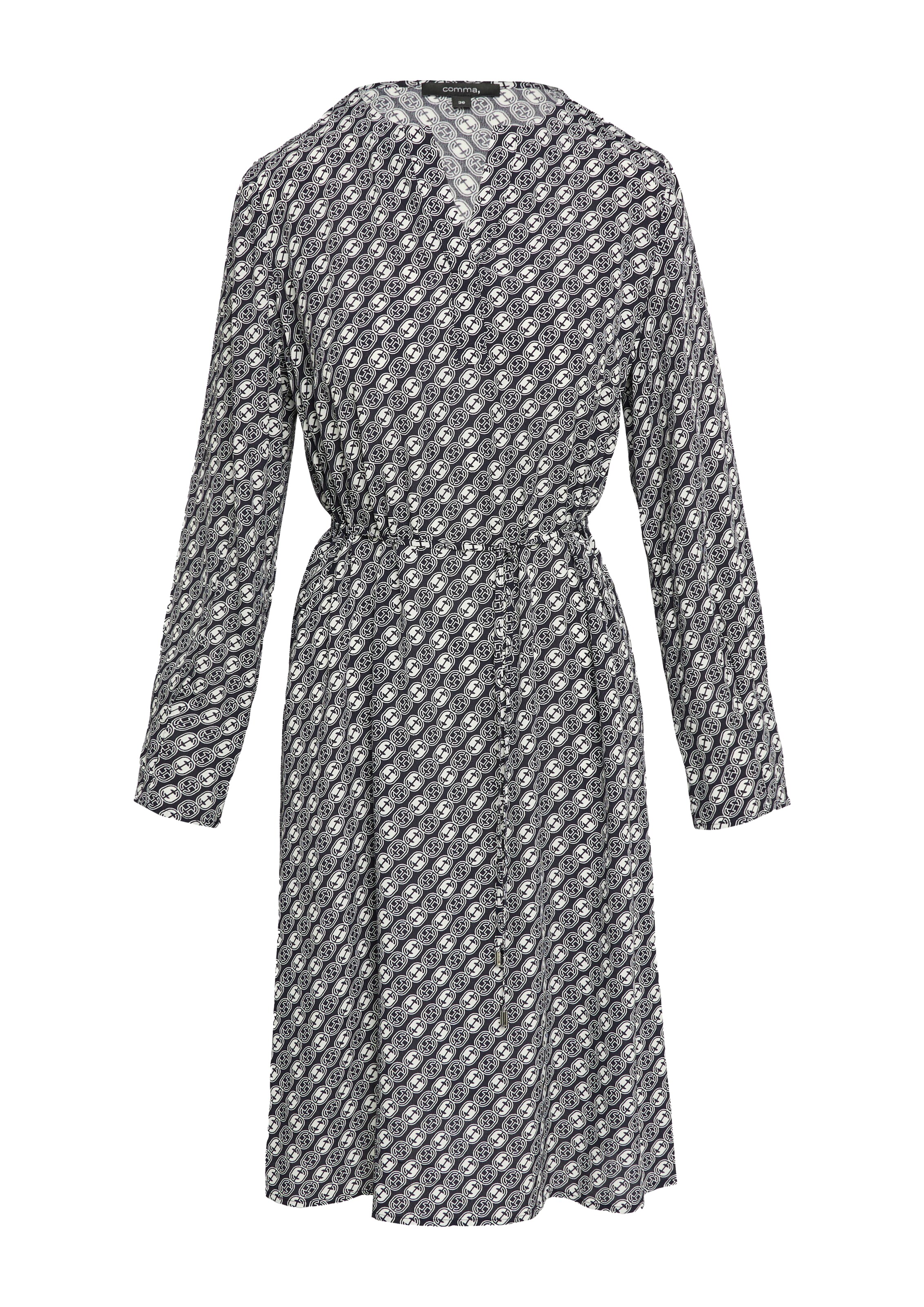 COMMA Jurk in Blauw: voorkant