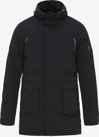 DreiMaster Vintage - Sobretudo meia-estação em preto: frente