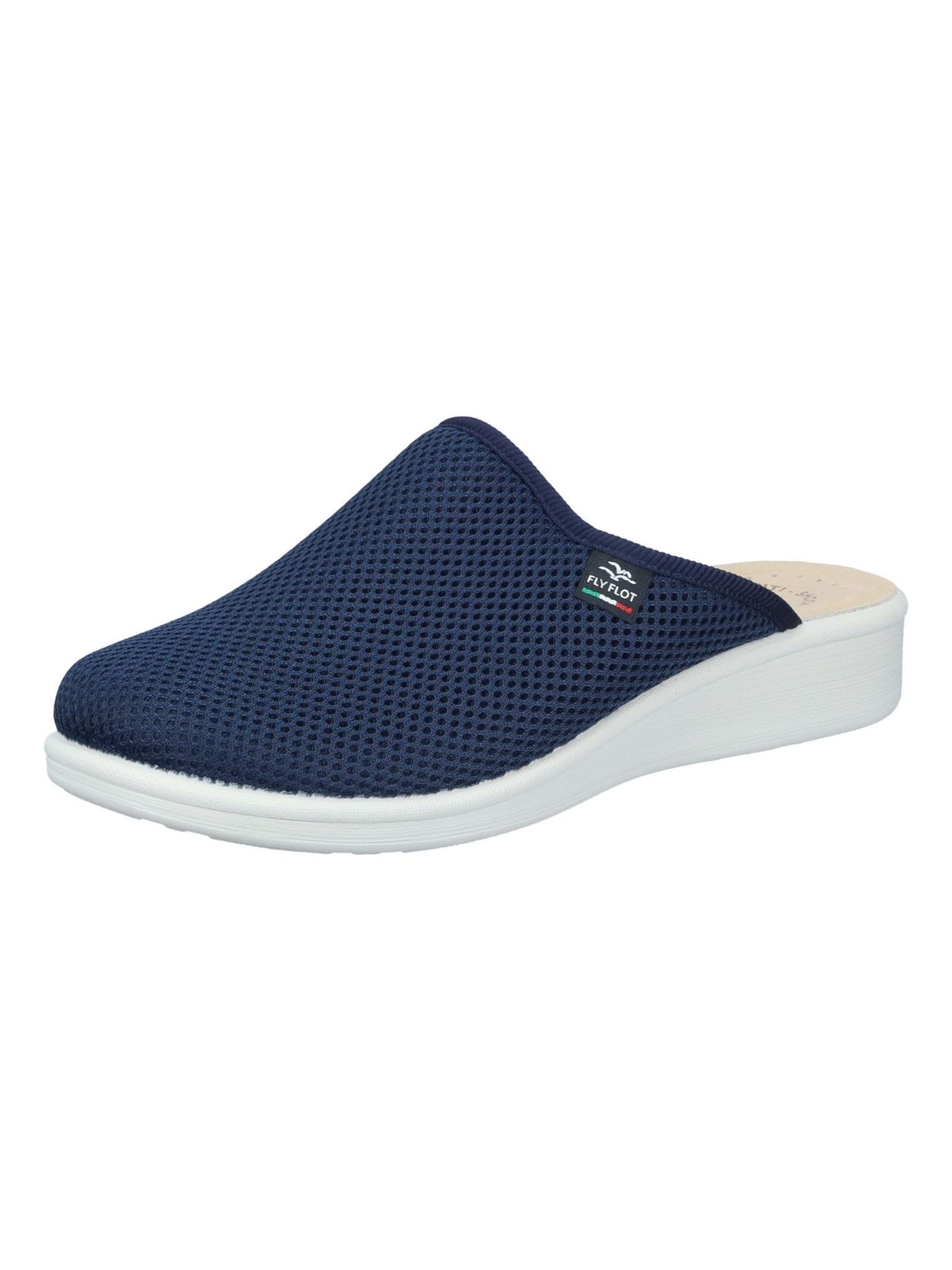 FLY FLOT Clogs in Blue: front