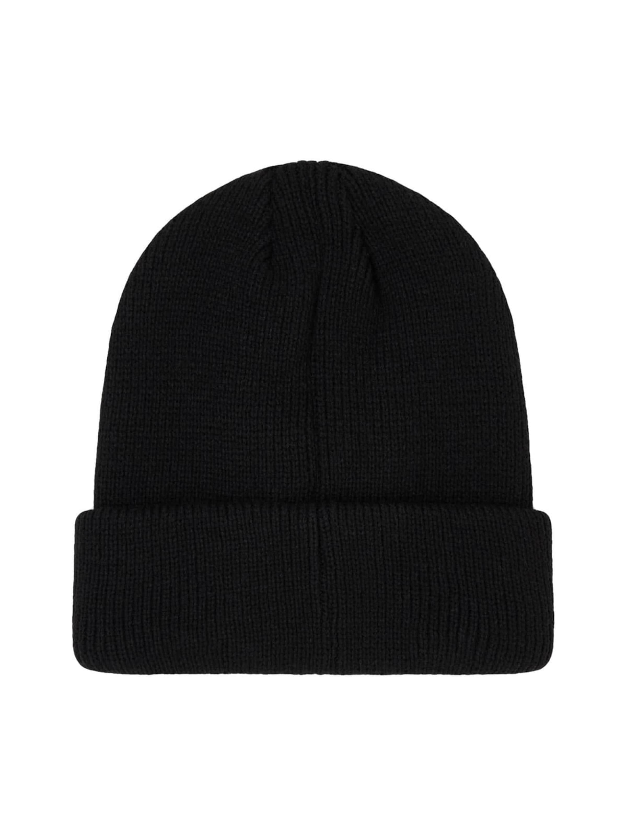EDWIN Muts '3D Katakana Beanie' in Zwart