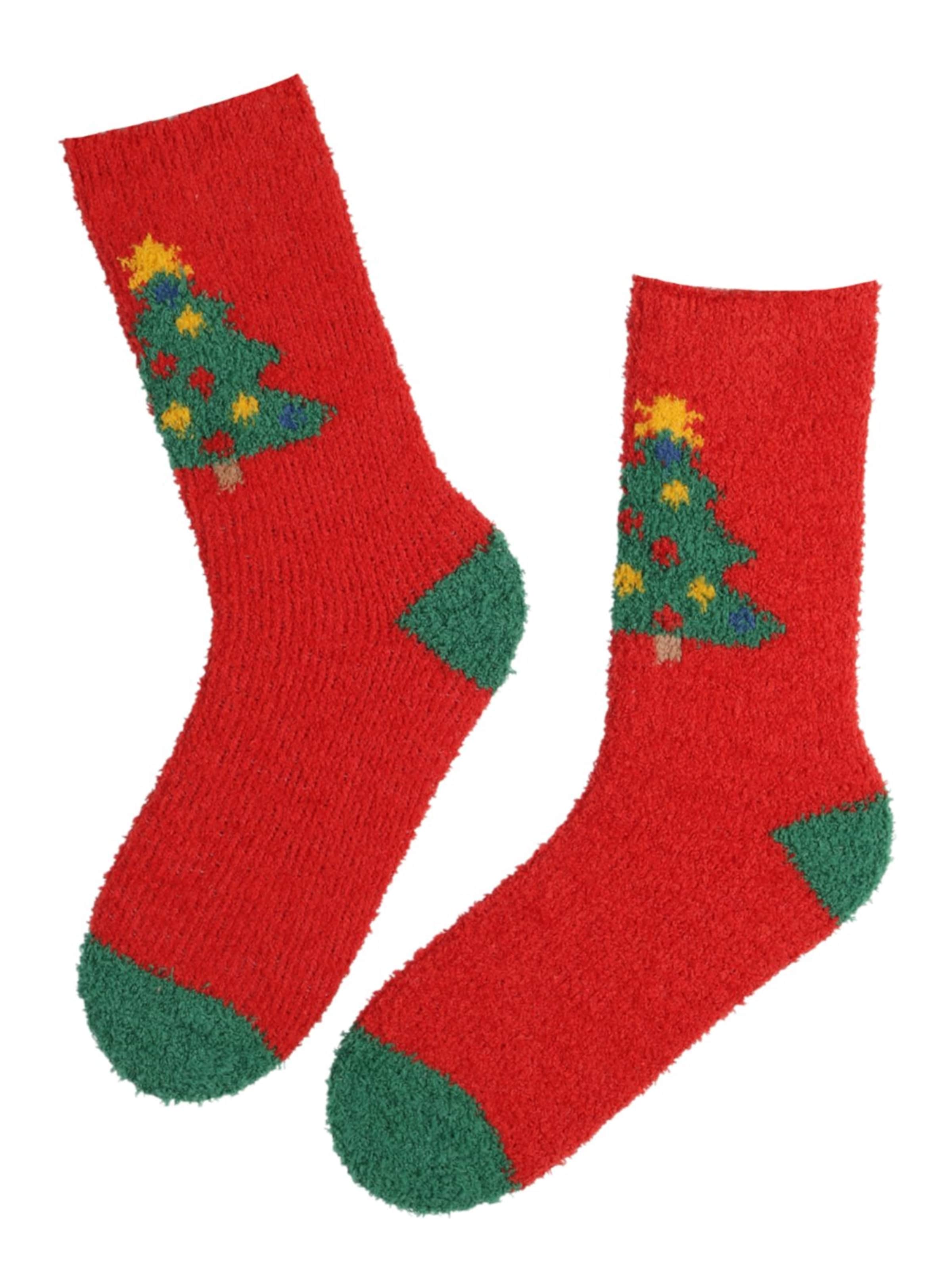 Sokisahtel Sokken 'Christmas' in de kleur Rood, Productweergave