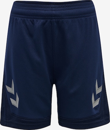 Hummel Workout Pants 'Lead' in Blue: front