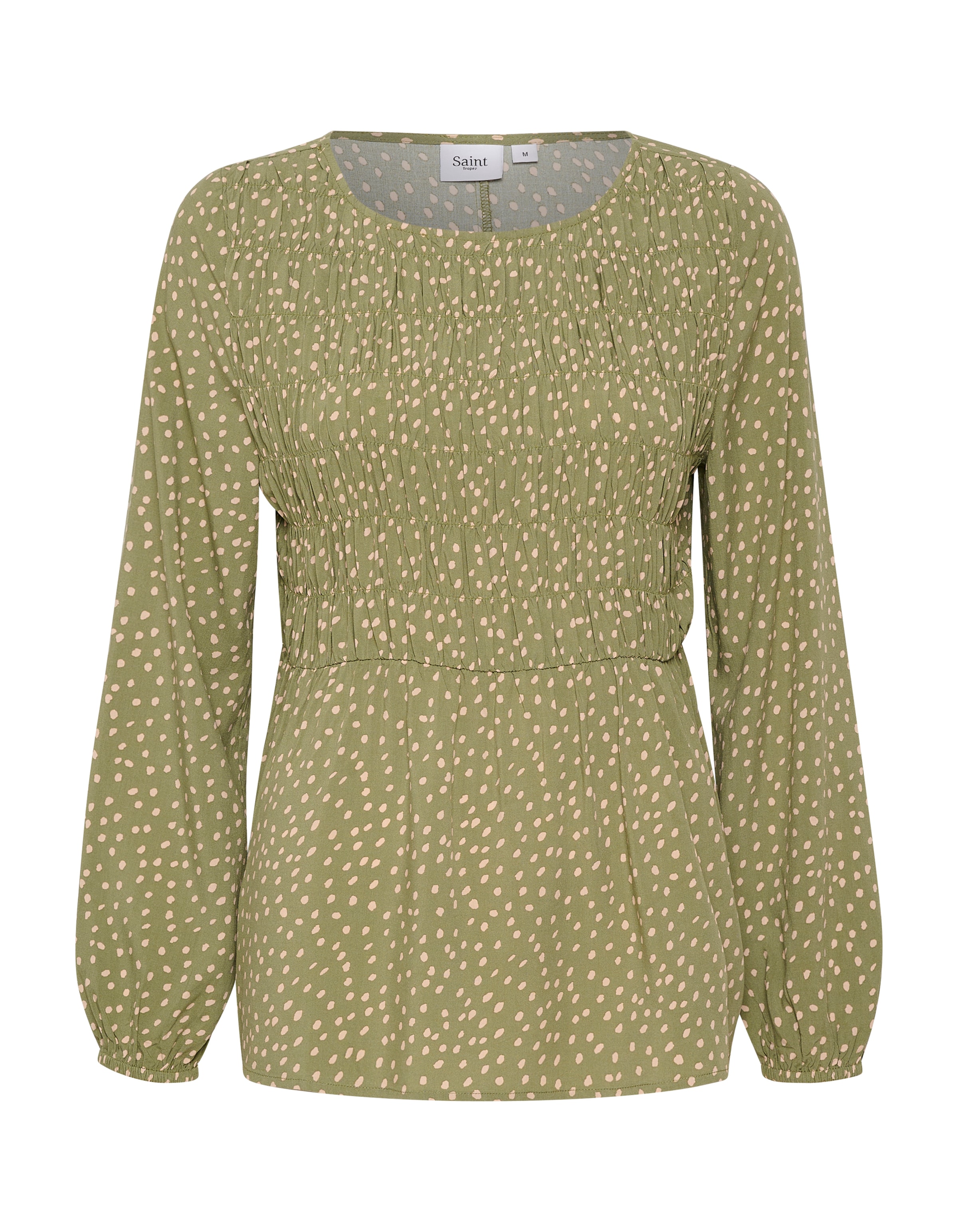 SAINT TROPEZ Bluse 'Gisla' in Grün: Vorderseite