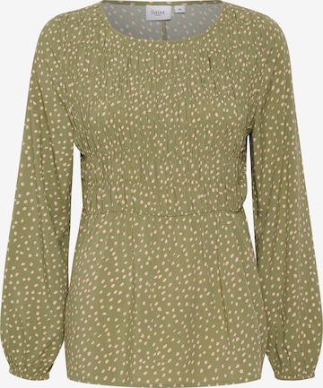 SAINT TROPEZ - Blusa 'Gisla' em verde: frente