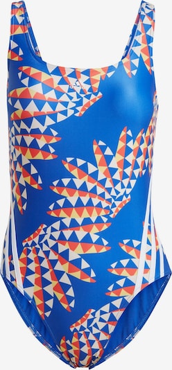 Sportinis maudymosi kostiumėlis 'Farm Rio' iš ADIDAS SPORTSWEAR, spalva – mėlyna / oranžinė / balta, Prekių apžvalga