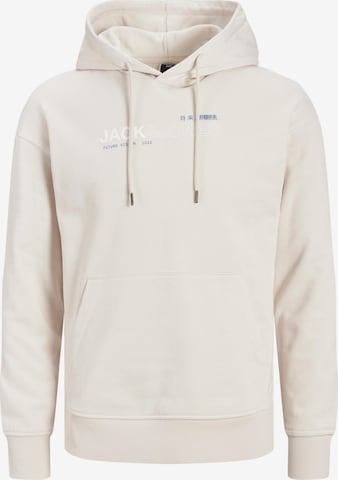 JACK & JONES Sweatshirt 'VISION' in Grijs: voorkant